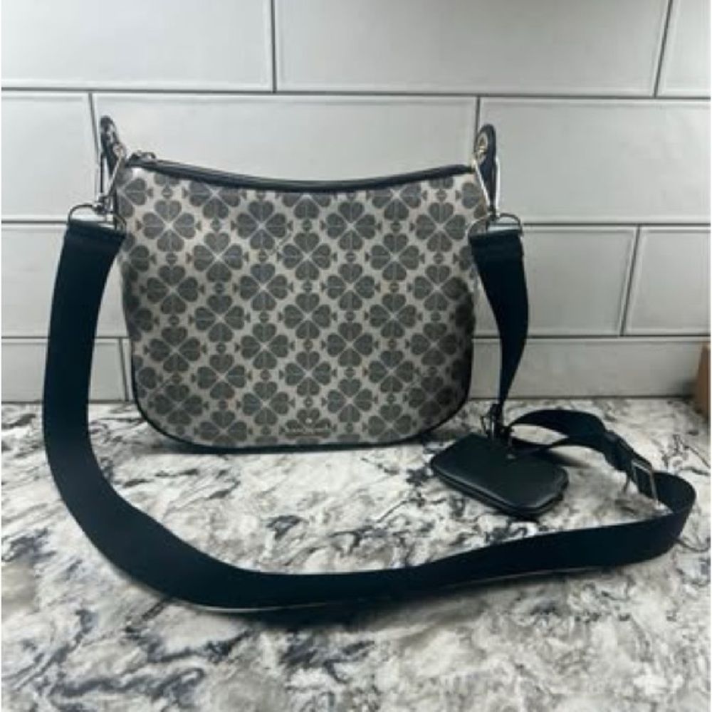 Stylish Black and Gray Patterned Women's Bag
